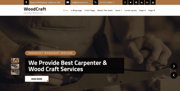 Woodcraft Lite (WordPress)