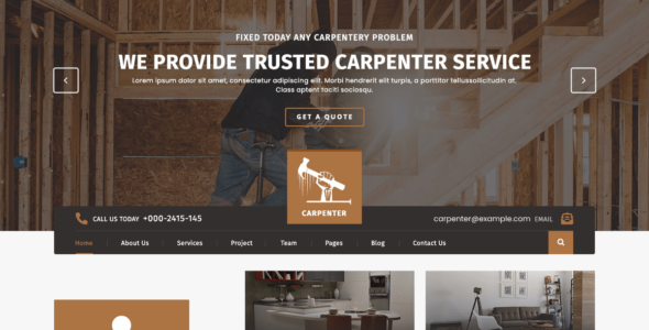 Woodworking Workshop (WordPress)