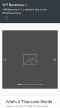 WP Bootstrap 4 (screenshot mobile)