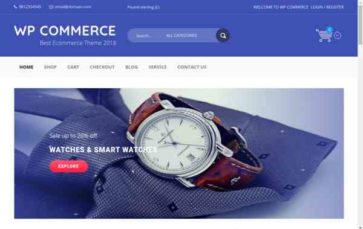 WP Commerce (screenshot desktop)