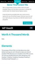 WP HeadR (screenshot mobile)