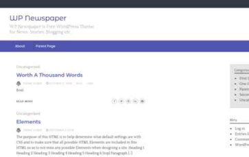 WP Newspaper (WPMagPlus) (screenshot desktop)