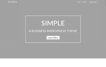 WP Simple (screenshot desktop)