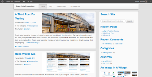 WP StrapBlogger Lite (WordPress)