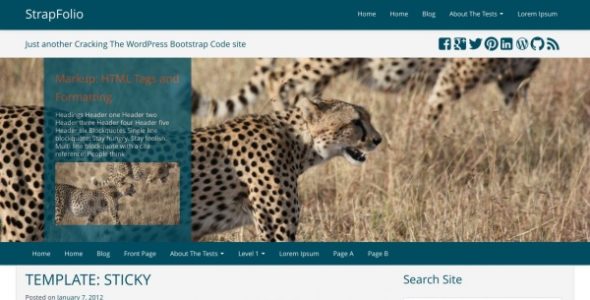 WP StrapFolio (WordPress)