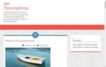 WP ThemingStrap (screenshot desktop)