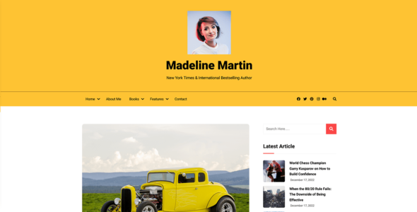 Writers Portfolio (WordPress)