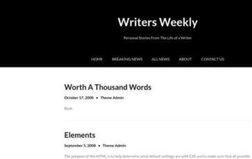 Writers Weekly (screenshot desktop)