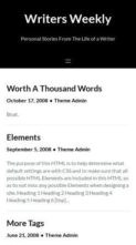 Writers Weekly (screenshot mobile)