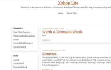 Xshop Lite (screenshot desktop)