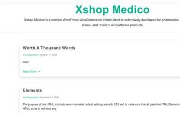 Xshop Medico (screenshot desktop)