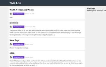 Yivic Lite (screenshot desktop)