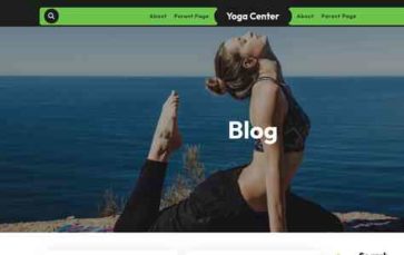 Yoga Center (screenshot desktop)