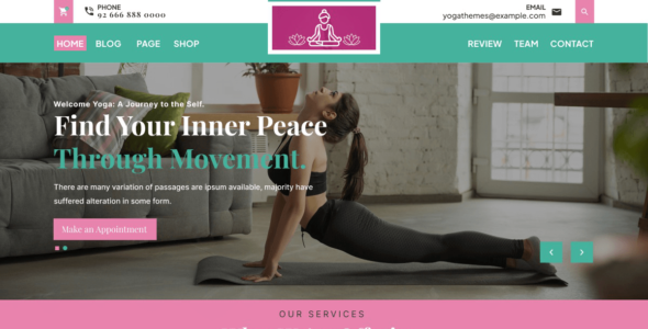 Yoga Fitness Classes (WordPress)
