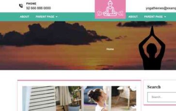 Yoga Fitness Classes (screenshot desktop)