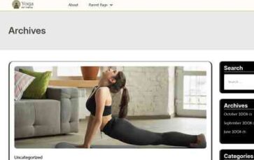Yoga Fitness Studio (screenshot desktop)
