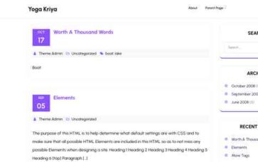 Yoga Kriya (screenshot desktop)