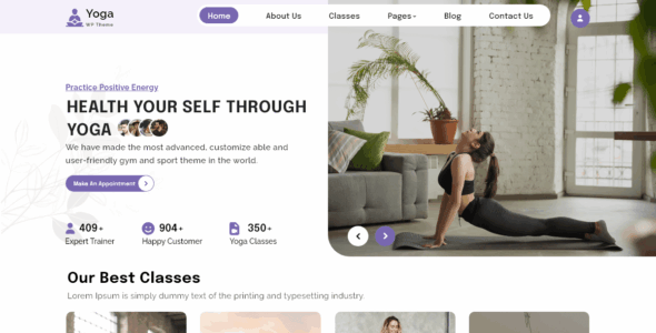 Yoga Workout (WordPress)