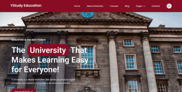 YStudy Education (WordPress)