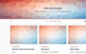 Yuki Blogger (screenshot desktop)