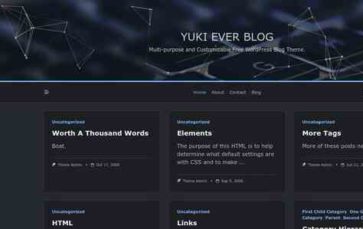 Yuki Ever Blog (screenshot desktop)