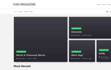 Yuki Magazine (screenshot desktop)