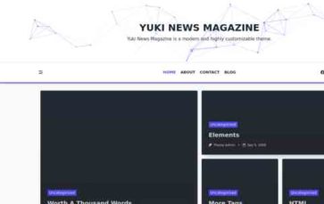 Yuki News Magazine (screenshot desktop)