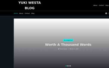 Yuki Westa Blog (screenshot desktop)