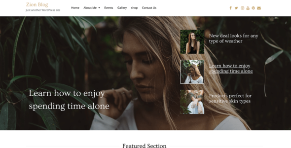 Zion Blog (WordPress)