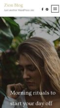 Zion Blog (screenshot mobile)