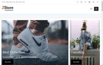 Zita Storefront (screenshot desktop)