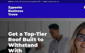 Zypento Business Trove (screenshot desktop)