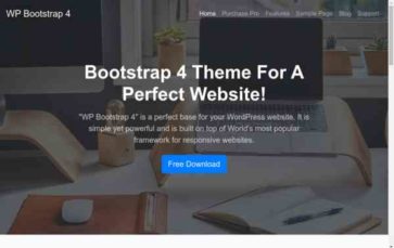 WP Bootstrap 4 Pro (screenshot desktop)