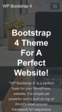 WP Bootstrap 4 Pro (screenshot mobile)