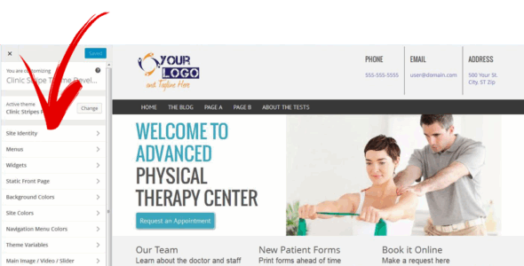 Clinic Stripes Premium (WP Clinic Themes)