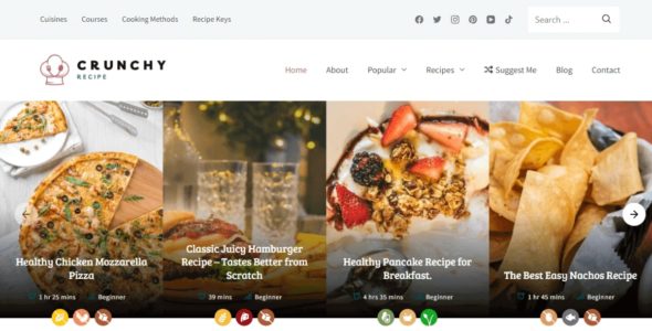 Crunchy Recipe (WP Delicious)