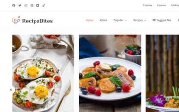 Recipe Bites (screenshot desktop)