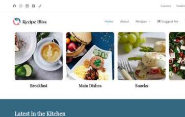 Recipe Bliss (screenshot desktop)