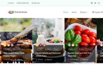 Tasteful Recipe (screenshot desktop)