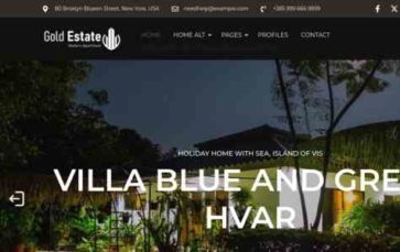 Real Estate Dark House Pro (screenshot desktop)
