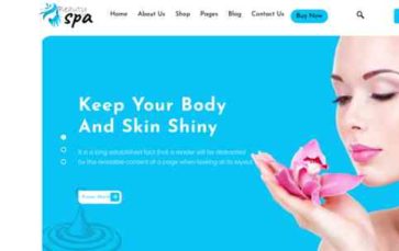 Beauty Spa Elementor Pro (screenshot desktop)