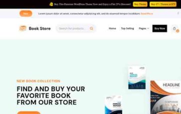 Bookstore Exhibition Pro (WP Elemento) - (screenshot desktop)