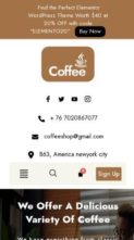 Cafe Elementor Pro (screenshot mobile)