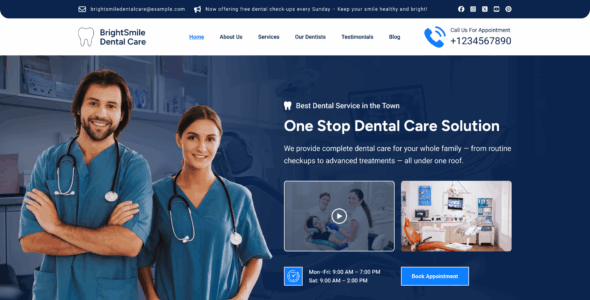 Dentistry Hospital Pro (WP Elemento)