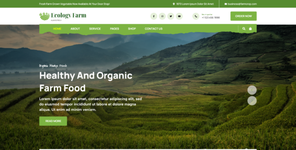 Eco Nature Elementor Pro (WP Elemento)