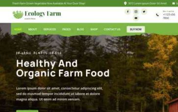 Eco Nature Elementor Pro (screenshot desktop)