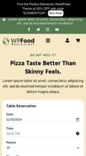Elementor Restaurant Pro (screenshot mobile)