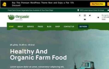 Green Farm Elementor Pro (screenshot desktop)