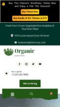 Green Farm Elementor Pro (screenshot mobile)