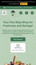 Grocery Supermarket Elementor Pro (screenshot mobile)